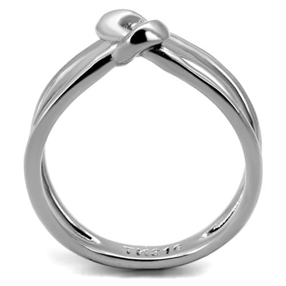 ARTK2262 Stainless Steel High Polished Solid 316 Fashion Knot Ring Women's Size 5-10